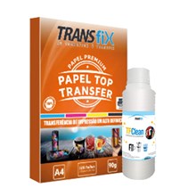 Papel Transfer Laser Top Transfer 90G + TFclean Transfix