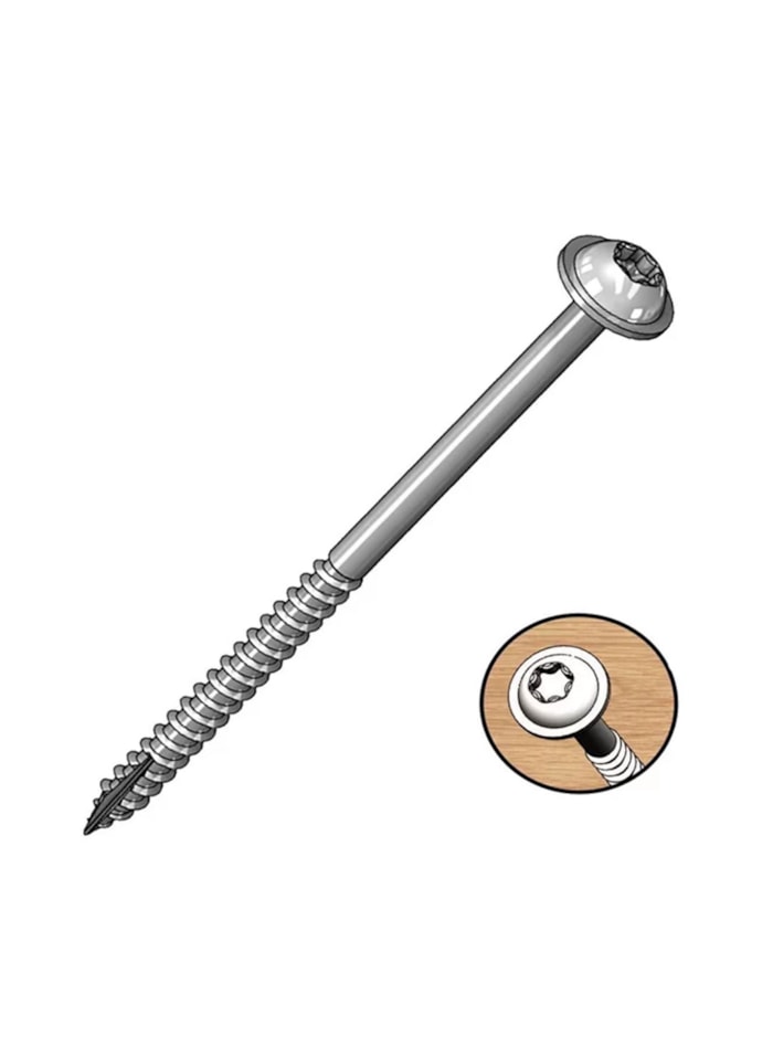 Parafuso Cabeça Flangeada Grossa Milescraft - 2.50 Polegadas