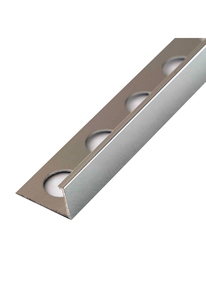 Perfil L com Base Aluminio 1M New Ponta Prata