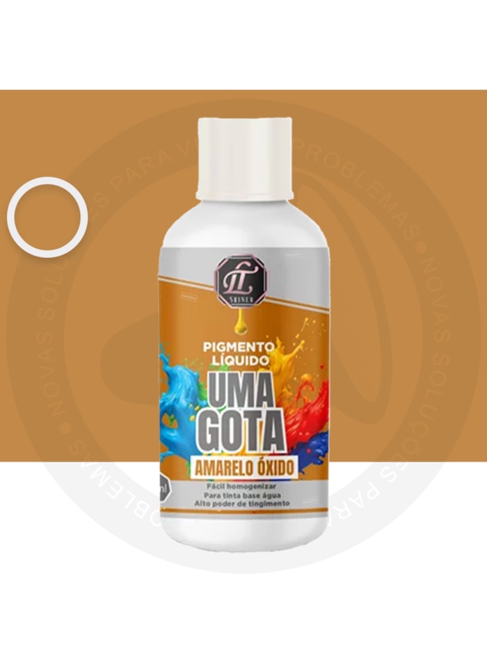 Pigmento Uma Gota LT Shine, 50ML Amarelo Óxido - Pronto Para Uso, Fácil de Homogeneizar