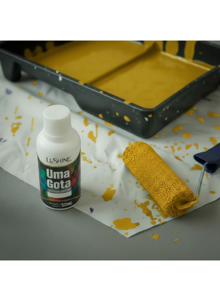 Pigmento Uma Gota LT Shine, 50ML Amarelo - Pronto Para Uso, Fácil de Homogeneizar