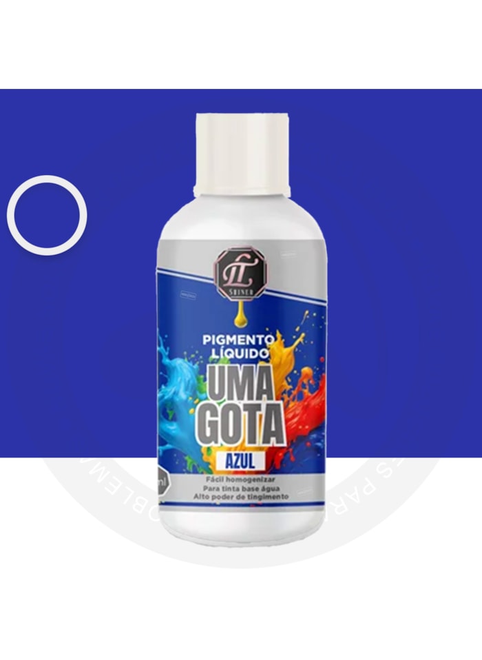 Pigmento Uma Gota LT Shine, 50ML Azul - Pronto Para Uso, Fácil de Homogeneizar