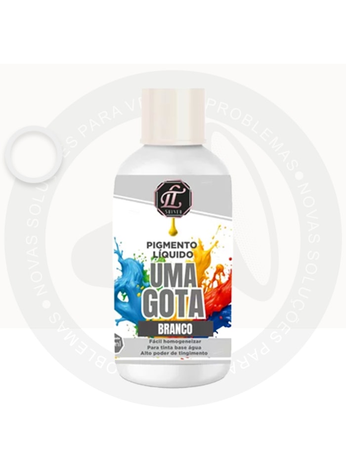 Pigmento Uma Gota LT Shine, 50ML Branco - Pronto Para Uso, Fácil de Homogeneizar