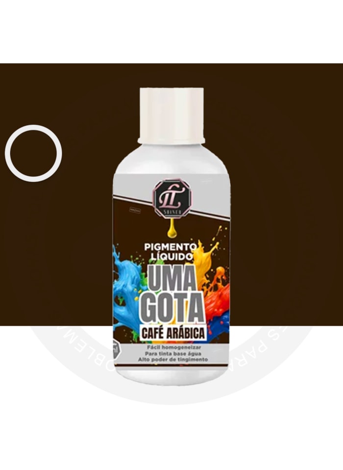 Pigmento Uma Gota LT Shine, 50ML Café Arábica - Pronto Para Uso, Fácil de Homogeneizar