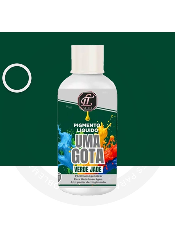 Pigmento Uma Gota LT Shine, 50ML Jade - Pronto Para Uso, Fácil de Homogeneizar