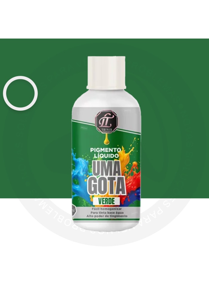 Pigmento Uma Gota LT Shine, 50ML Verde - Pronto Para Uso, Fácil de Homogeneizar