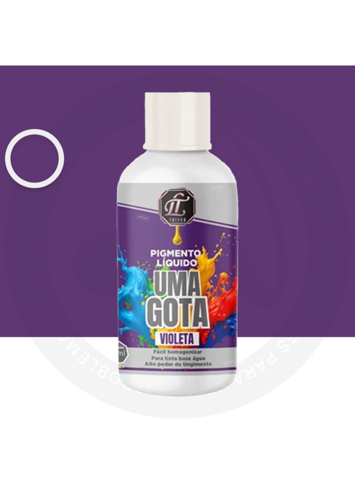 Pigmento Uma Gota LT Shine, 50ML Violeta - Pronto Para Uso, Fácil de Homogeneizar