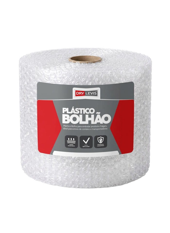 Plástico Bolhão 33cm x 10m
