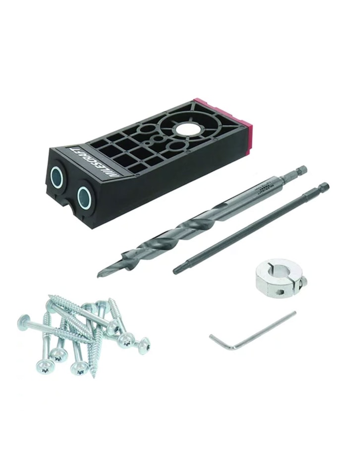 Pocket Hole Jig 300 - Gabarito para Fixação com Acessórios e Maleta Milescraft