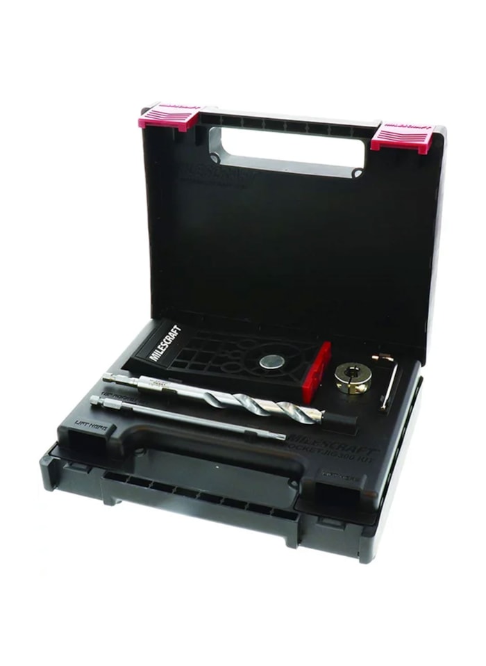 Pocket Hole Jig 300 - Gabarito para Fixação com Acessórios e Maleta Milescraft