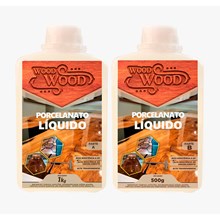 Porcelanato Liquido Baixa Espessura C/ Endurecedor Wood Wood - Kit 1,5KG