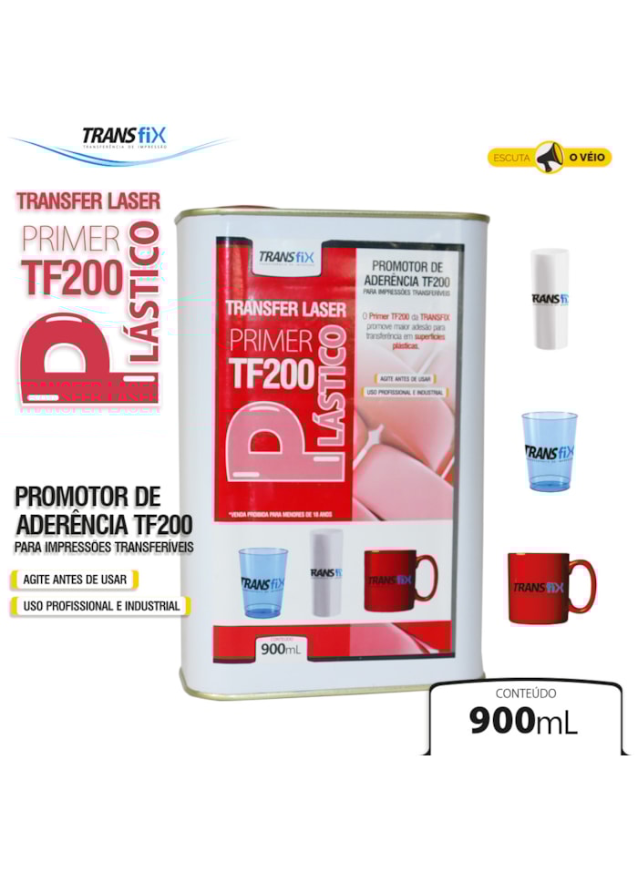 Primer Promotor de Aderência para Plástico TF200 900ML