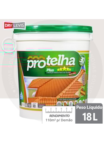 Protelha Plus Cristal, 18L Areia - Tinta Impermeabilizante para telhas