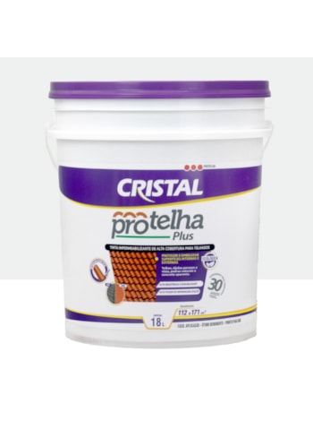 Protelha Plus Cristal, 18L Branco - Tinta Impermeabilizante para telhas