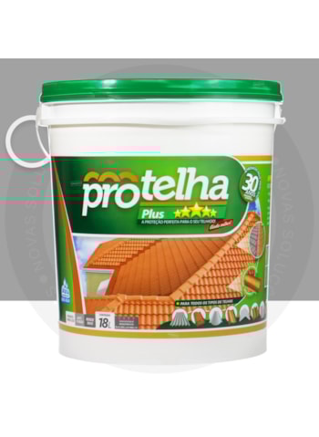 Protelha Plus Cristal, 18L Cinza - Tinta Impermeabilizante para telhas