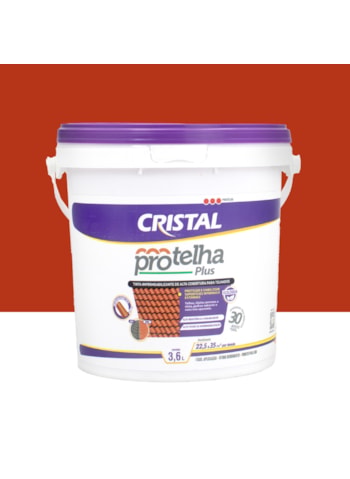 Protelha Plus Cristal, 3,6L Cerâmica Telha - Tinta Impermeabilizante para telhas