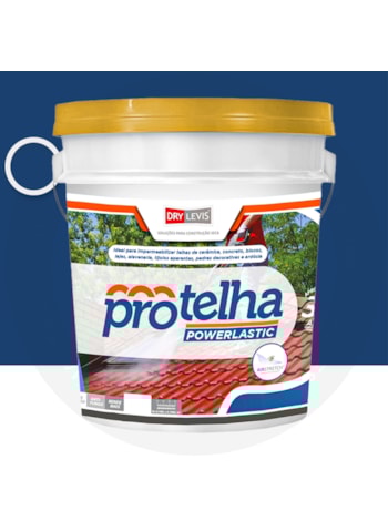 Protelha Powerlastic Cristal, 18L Azul França - Impermeabilizante para Telhas
