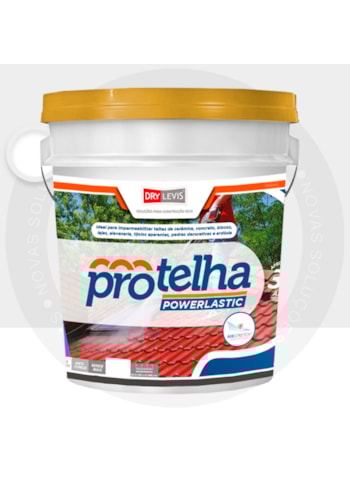 Protelha Powerlastic Cristal, 18L Branco - Impermeabilizante para Telhas