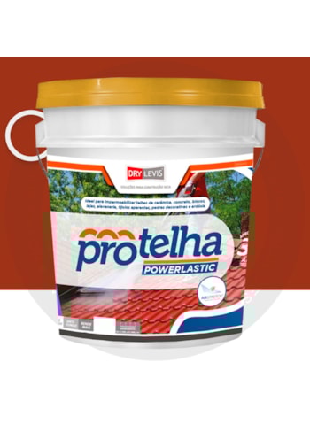 Protelha Powerlastic Cristal, 18L Cerâmica Telha - Impermeabilizante para Telhas