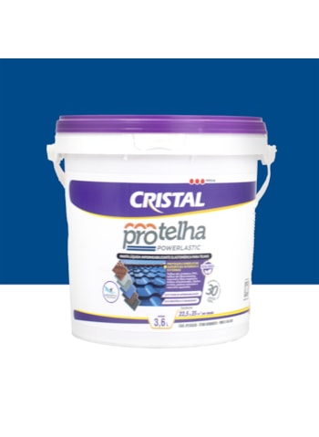 Protelha Powerlastic Cristal, 3,6L Azul França - Impermeabilizante para Telhas
