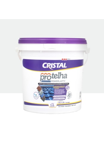 Protelha Powerlastic Cristal, 3,6L Branco - Impermeabilizante para telhas