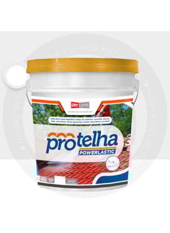 Protelha Powerlastic Cristal, 3,6L Branco - Impermeabilizante para telhas