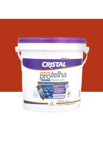 Protelha Powerlastic Cristal, 3,6L Cerâmica Telha - Impermeabilizante para telhas
