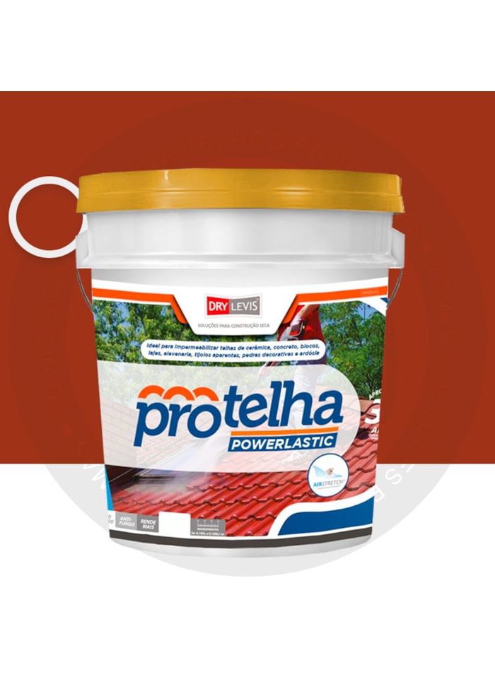 Protelha Powerlastic Cristal, 3,6L Cerâmica Telha - Impermeabilizante para telhas