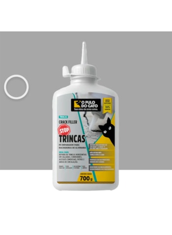 Pulo do Gato Crack Filler Stop Trincas, 700G Concreto - Pó Reparador para Rachaduras de Alvenaria