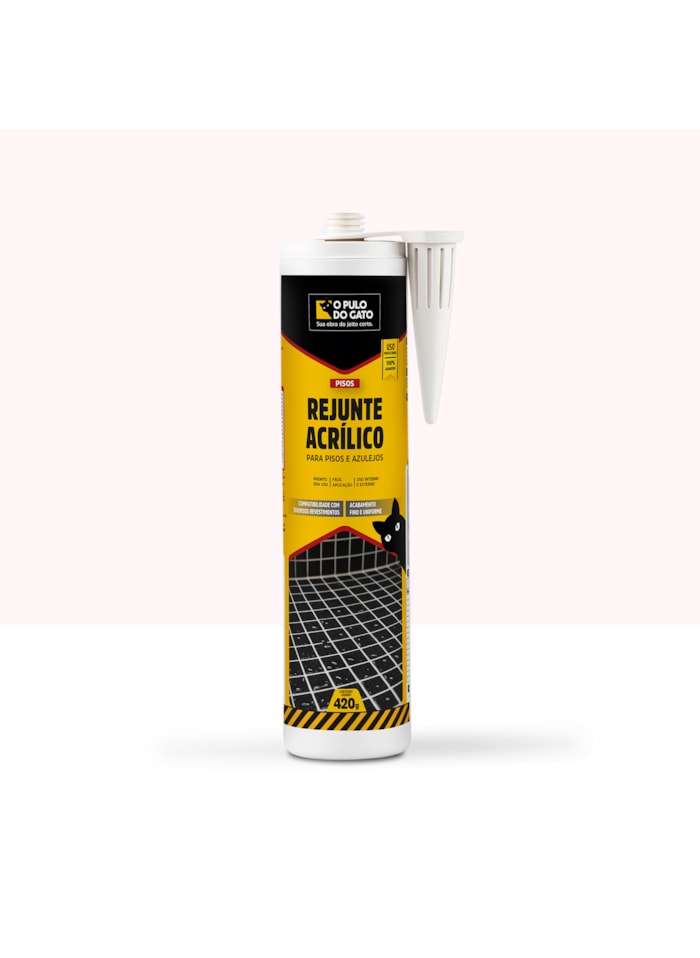 Rejunte Acrílico 420G Branco - Pulo do Gato