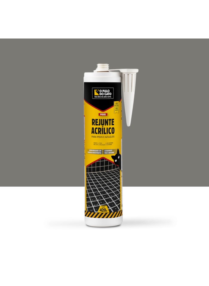 Rejunte Acrílico 420G Platina - Pulo do Gato