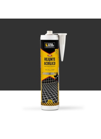 Rejunte Acrílico 420G Preto - Pulo do Gato