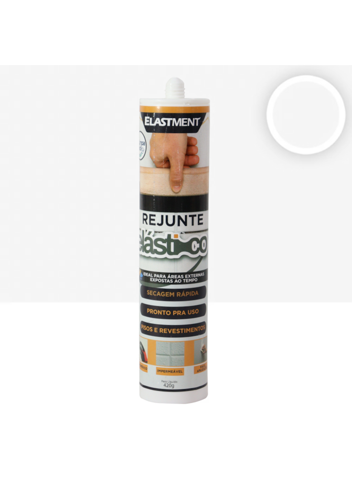 Rejunte Elástico Elastment 420G Branco