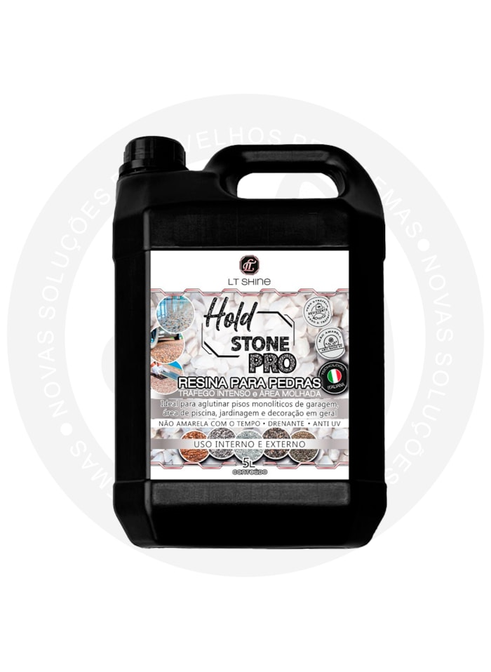 Resina para Pedras Hold Stone Pro, 5L - Piso Drenante para Grandes Áreas Externas