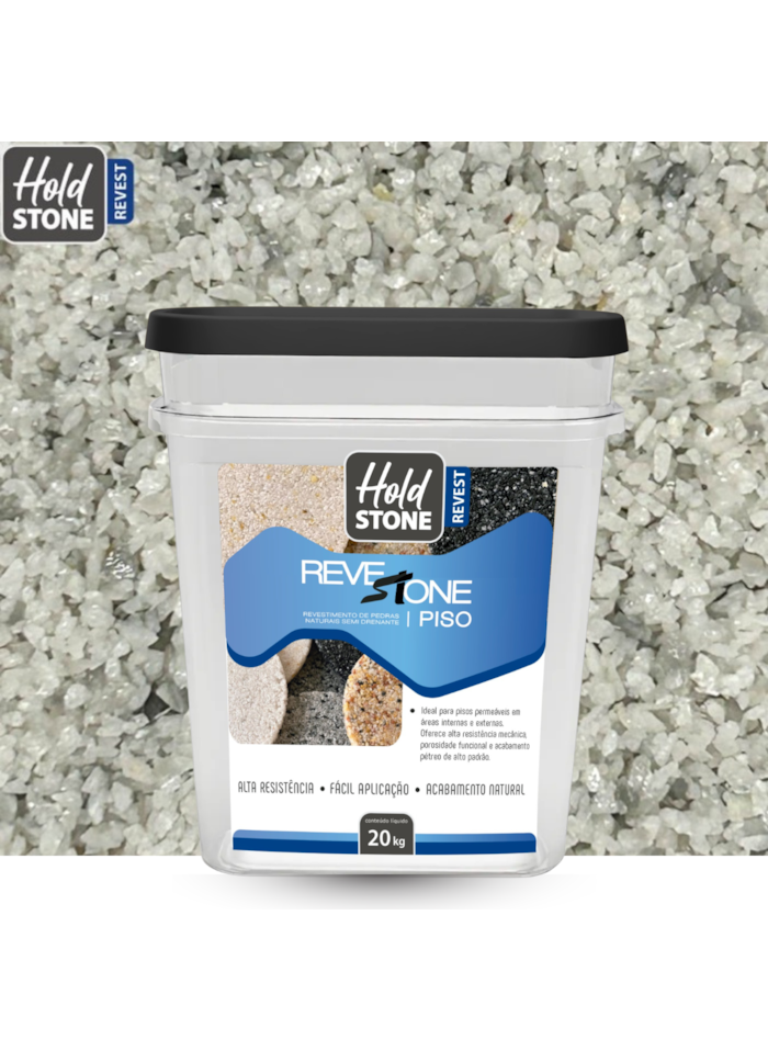 Revestimento de Pedras Para Piso Revestone 20KG Cristalino