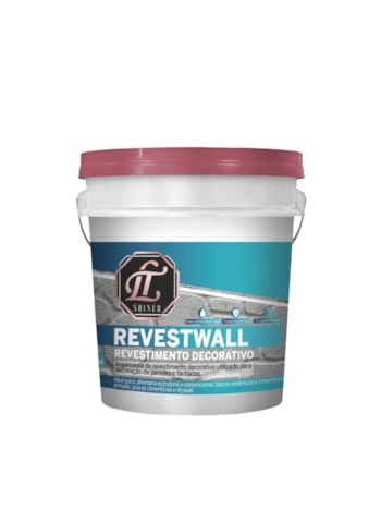 Revestwall Revestimento Decorativo LT Shine, 5KG Bege - Baixa Absorção de Água, Secagem Rápida
