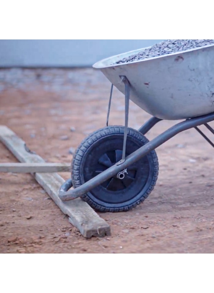Roda para Carrinho de Mão Eixo Curto S/ Câmara 3/4
