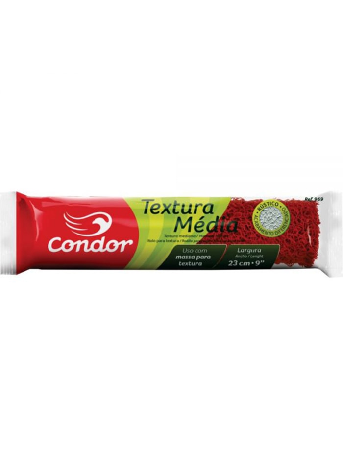 Rolo de Pintura Vinil para Textura Média 10cm Condor