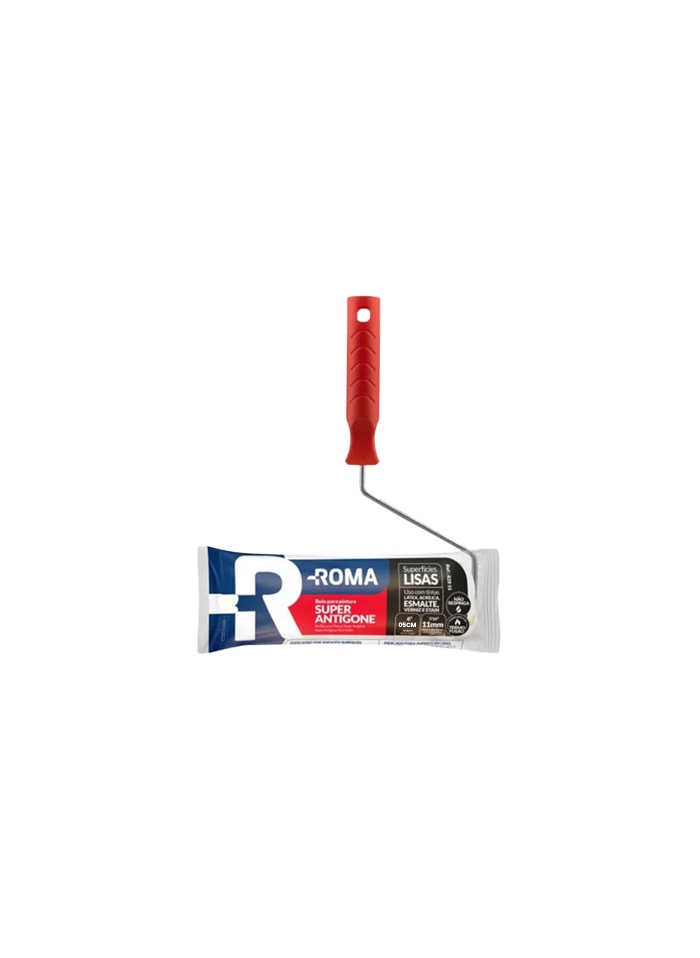 Rolo P/ Pintura Super Antigone 05CM C/ Cabo Roma