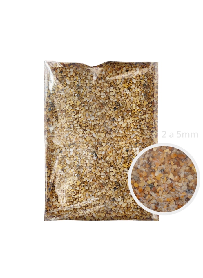 Saco de Pedras Decorativas Hold Stone Garden, 15KG - Revestimento de Micro Seixos Naturais Rio Prata