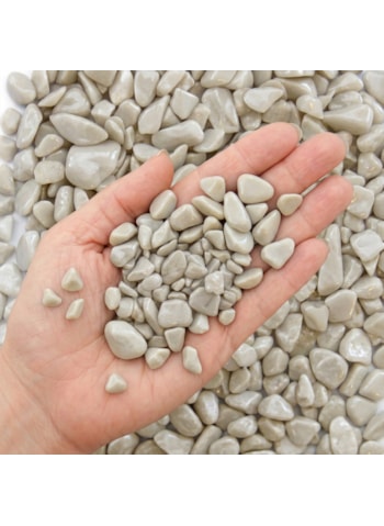Saco de Pedras Hold Stone Garden Seixo Para Jardim Pérola 25KG