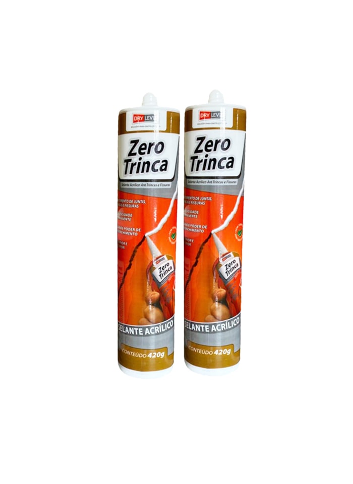 Selante Acrílico para Trincas e Fissuras Zero Trinca 420G -  2 unidades