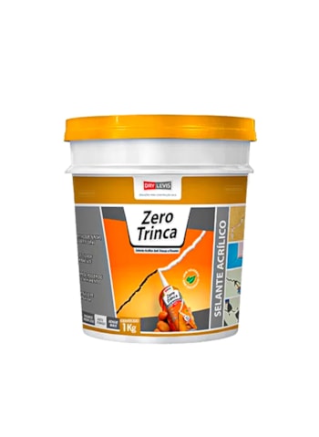 Selante Acrílico Zero Trinca Dry Levis, 1KG - Pequenos Reparos e Trincas