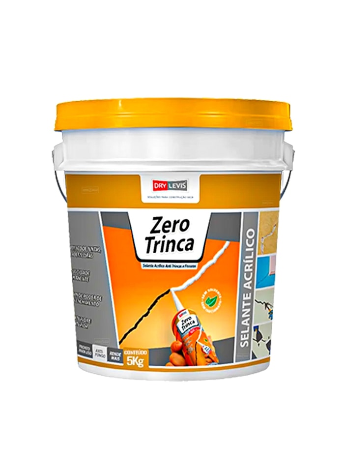 Selante Acrílico Zero Trinca Dry Levis, 5KG - Pequenos Reparos e Trincas