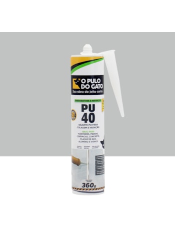 Selante para Colagem e Vedação PU 40 360G Cinza - Pulo do Gato