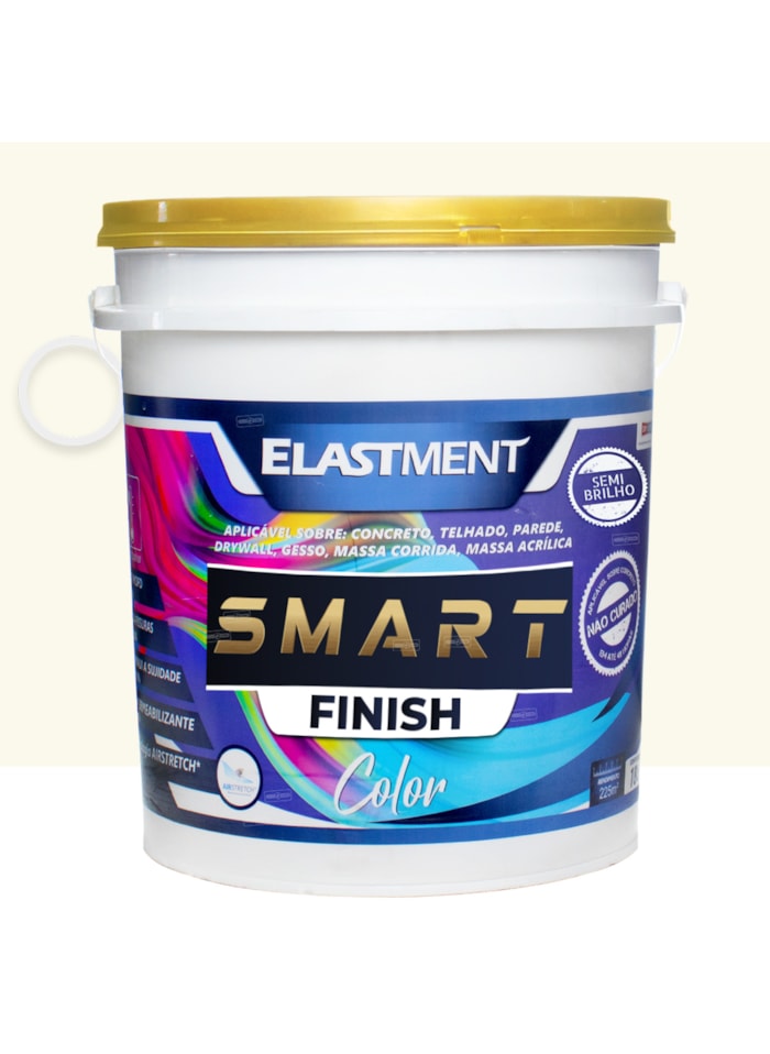 Smart Color Finish, 18L Algodão Egípcio Semi-Brilho - Alta Cobertura e Flexibilidade, Permeável ao vapor