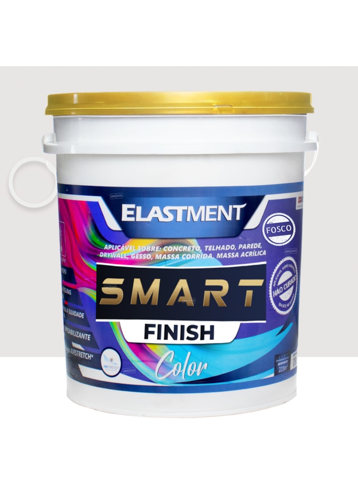 Smart Color Finish, 18L Areia Fosco - Alta Flexibilidade, Baixo VOC, Uso Interno e Externo