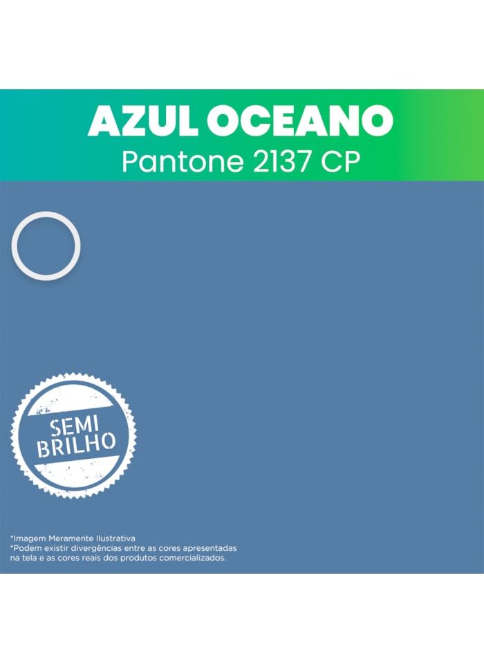 Smart Color Finish, 18L Azul Oceano Semi-Brilho - Alta Cobertura e Flexibilidade, Permeável ao vapor