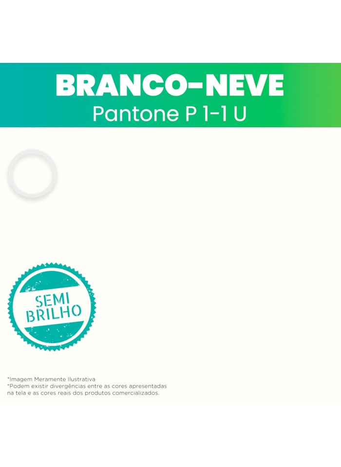 Smart Color Finish, 18L Branco Neve Semi-Brilho - Alta Cobertura e Flexibilidade, Permeável ao vapor