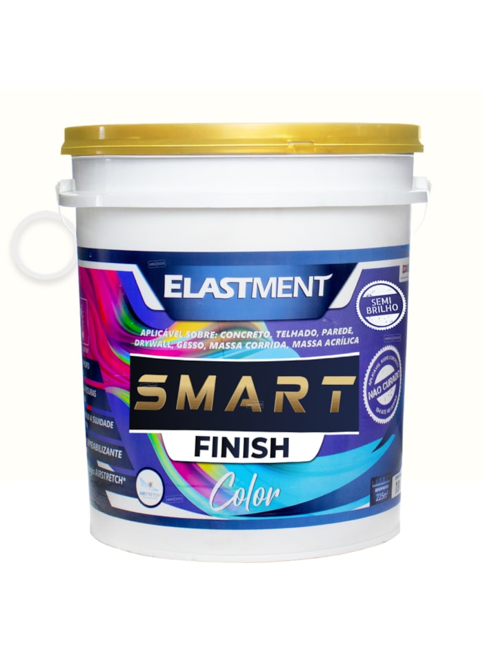 Smart Color Finish, 18L Branco Semi-Brilho - Alta Cobertura e Flexibilidade, Permeável ao vapor